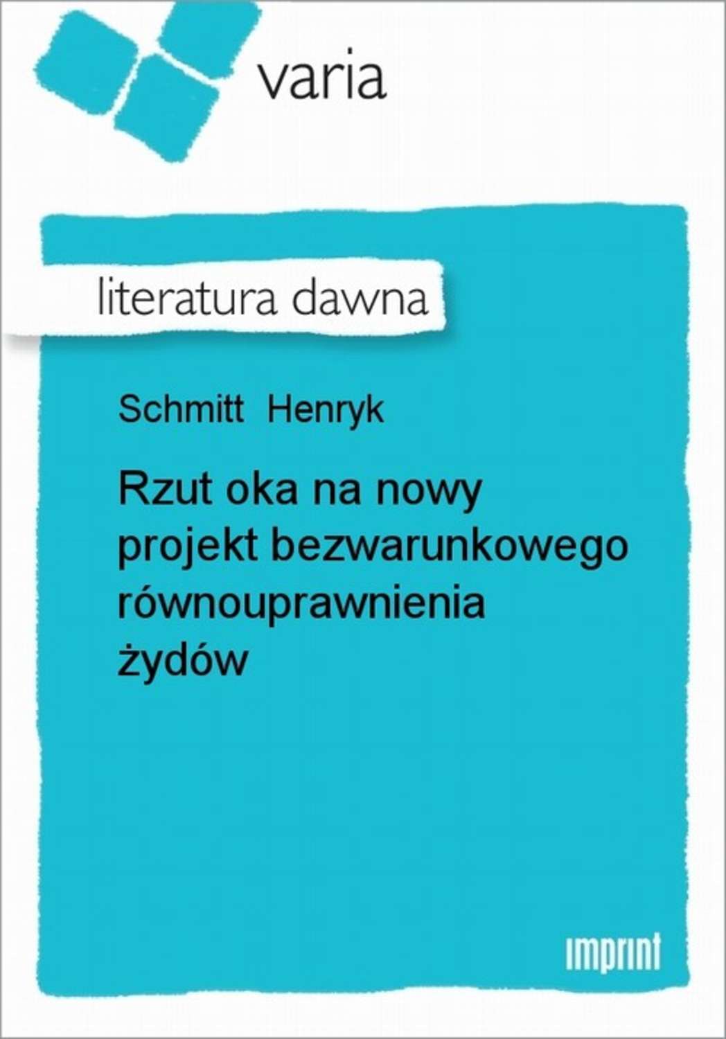 Rzut oka na nowy projekt bezwarunkowego równouprawnienia żydów