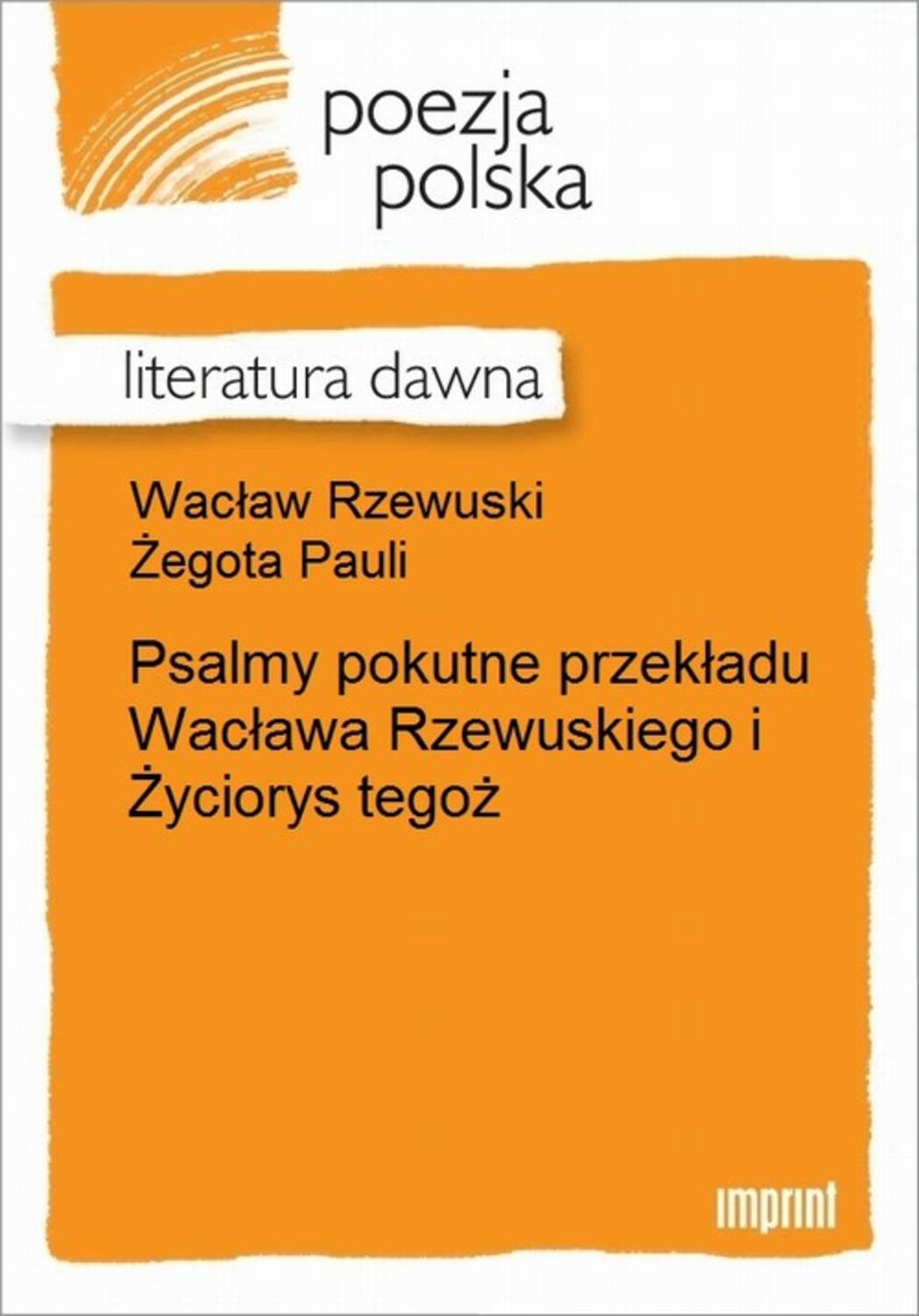 Psalmy pokutne przekładu Wacława Rzewuskiego