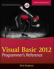 Visual Basic 2012 Programmer\'s Reference