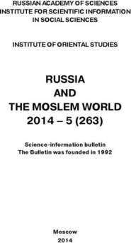 Russia and the Moslem World № 05 \/ 2014