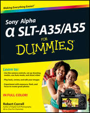 Sony Alpha SLT-A35 \/ A55 For Dummies