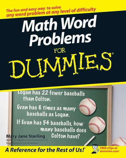 Mary Jane Sterling - Math Word Problems For Dummies