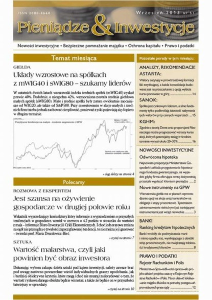 

Pieniądze i Inwestycje wrzesień 2013 nr 51