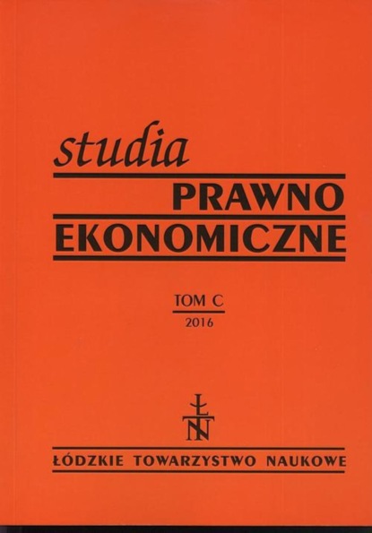 

Studia Prawno-Ekonomiczne t. 100