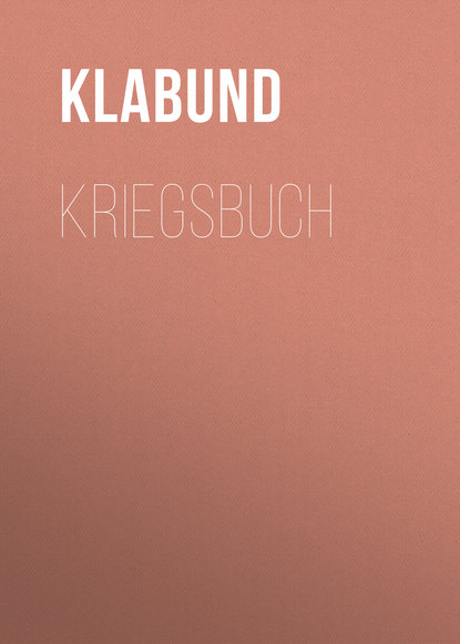 Klabund — Kriegsbuch
