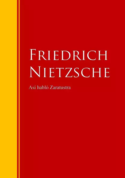 Обложка книги Así habló Zaratustra, Friedrich Nietzsche