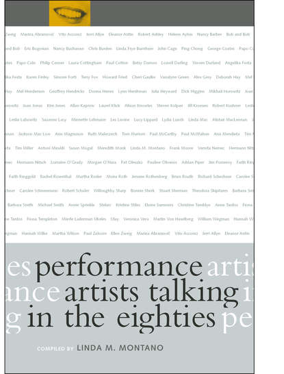 Linda M. Montano - Performance Artists Talking in the Eighties