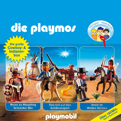 Die Playmos - Das Original Playmobil H?rspiel, Die gro?e Cowboy- und Indianer-Box, Folgen 21, 32, 35