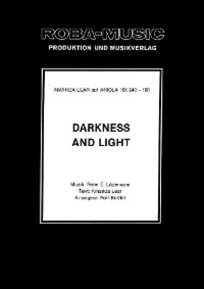 Peter E. Lüdemann - Darkness and Light
