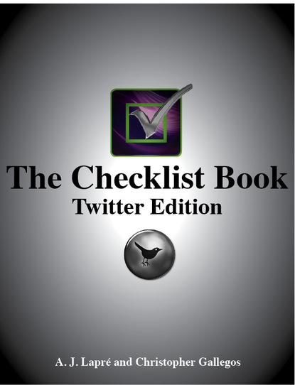 A.J. Hammond Lapre - The Checklist Book: Twitter Edition