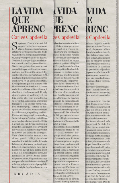 Carles Capdevila Plandiura - La vida que aprenc