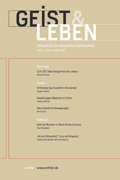 

Geist & Leben 1/2021