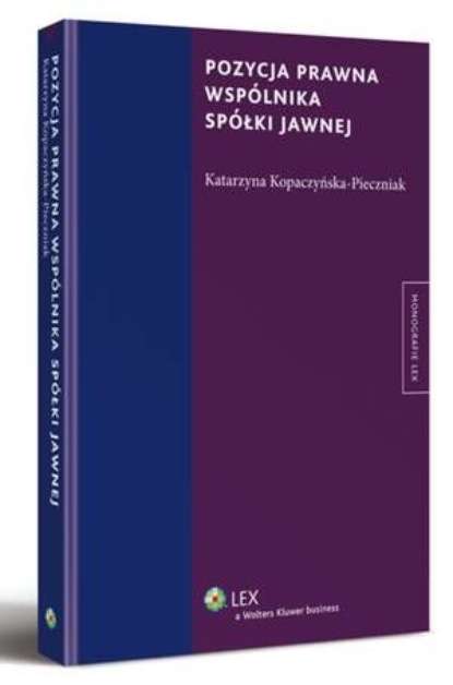 

Pozycja prawna wspólnika spółki jawnej