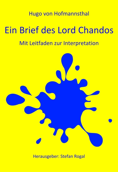 Обложка книги Ein Brief des Lord Chandos, Hugo von Hofmannsthal