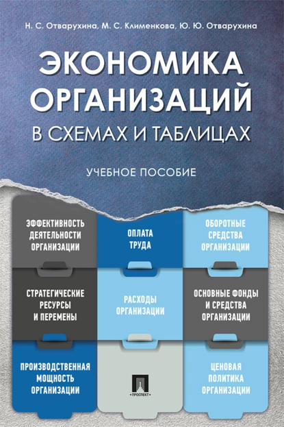 Обложка книги Экономика организаций в схемах и таблицах, Н. С. Отварухина